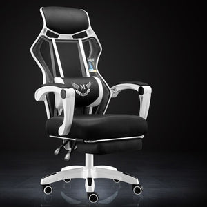 White Grey Black Gaming Chair
